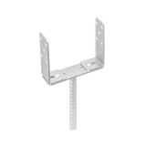 Pfostenträger – höhenverstellbar – PSRU 60-200x136x4,0