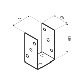 Aufschraubhülse Bodenhülse Pfostenträger Stützenfuß - PSO Feuerverzink GRUNDLINE - 2 Aufschraubhülse Bodenhülse Pfostenträger Stützenfuß - PSO Feuerverzink GRUNDLINE - 2