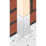 Stützenfuß - PSP DX 46x102x41x1,5 GRUNDLINE - 10 Stützenfuß - PSP DX 46x102x41x1,5 GRUNDLINE - 10