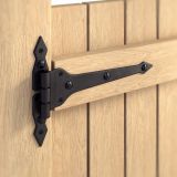 Dekorativ Kloben Klobenhalter Schwarz Scharniere - CA DMX - 3