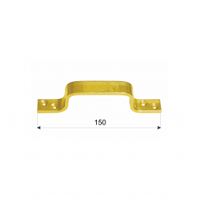 Torgriff Universalgriff Kistengriff - Zink galvanisiert gelb - UN DMX - 2