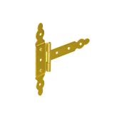 Dekorativ Kreuzgehänge T-Scharnier Holzverbindung Torband - ZBNO DMX - 1