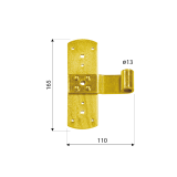 Fensterladen Mittelband Ladenband Fensterband - ZR DMX - 3