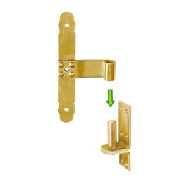 Fensterladen Mittelband Ladenband Fensterband - ZRP DMX - 2