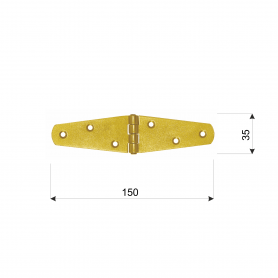 Deckelscharnier Torband Ladenbänder Scharnier - ZTS DMX - 2