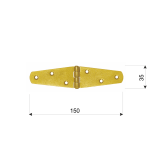 Deckelscharnier Torband Ladenbänder Scharnier - ZTS DMX - 2