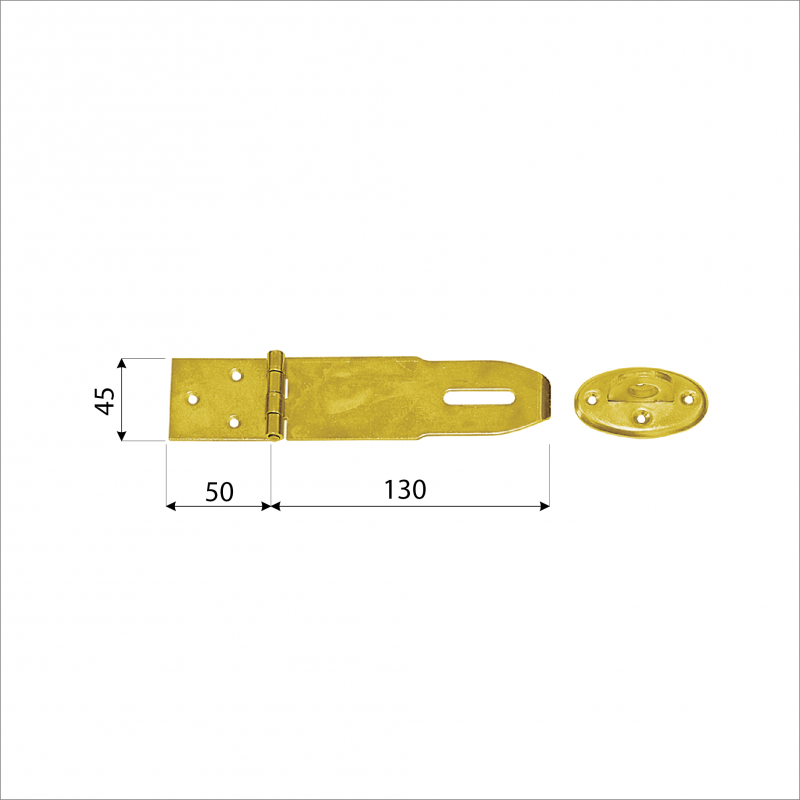 Sicherheitsüberfalle mit Öse Überfallscharnier Scharniere - ZZK DMX - 3