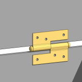 Demontierbares Scharnier Türscharnier Möbelscharniere - ZM - links DMX - 5