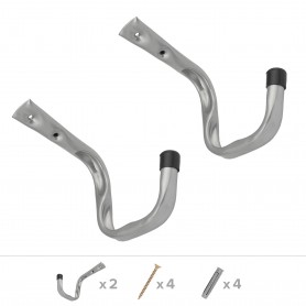 Fahrradhalter, Wandhaken, Gerätehaken, Wandhalter - HR 120x120 Velano - 2