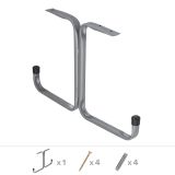 Wandhaken, Gerätehaken, Wandhalter, Garagen haken - HST Velano - 2