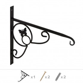 Blumenhalter, Wandblumenhalter, Blumentopfhalter - UK 1 Schmetterling 280x285 Velano - 2