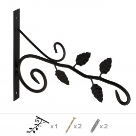 Blumenhalter, Wandblumenhalter, Blumentopfhalter - UK 5 Blätter 230x320 Velano - 1