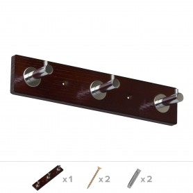 Garderobenleiste, Kleiderhaken,Garderobenhaken, Wandhaken - WUE CHROM Velano - 2