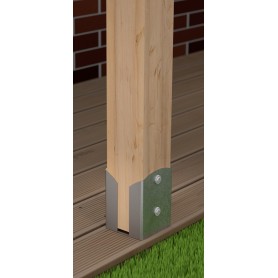 Stützenfuß Pfostenträger Pfostenanker - Feuerverzinkt - PSPW GRUNDLINE - 24