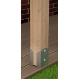 Stützenfuß Pfostenträger Pfostenanker - Feuerverzinkt - PSPW GRUNDLINE - 24