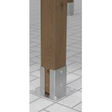 Stützenfuß Pfostenträger Pfostenanker - Feuerverzinkt - PSPD GRUNDLINE - 26