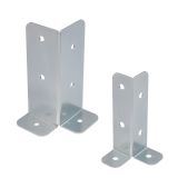 Stützenfuß Pfostenträger Pfostenanker - Feuerverzinkt - PSB GRUNDLINE - 9