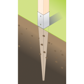 Einschlagbodenhülse Bodenhülse Einschlaghülse Pfostenträger - PSG Feuerverzinkt GRUNDLINE - 18
