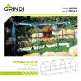 Foliengewächshaus Treibhaus Pflanzenhaus - für Blumen 270x92x92 Grindi - 15