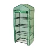 Foliengewächshaus Treibhaus Pflanzenhaus - mit 4 Gitterböden 70x50x158 Grindi - 1