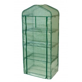 Foliengewächshaus Treibhaus Pflanzenhaus - mit 4 Gitterböden 70x50x158 Grindi - 2