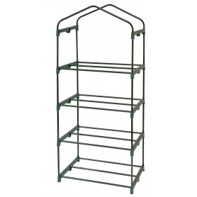 Foliengewächshaus Treibhaus Pflanzenhaus - mit 4 Gitterböden 70x50x158 Grindi - 8