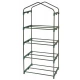 Foliengewächshaus Treibhaus Pflanzenhaus - mit 4 Gitterböden 70x50x158 Grindi - 8