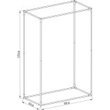 Tomaten Foliengewächshaus Treibhaus Pflanzenhaus - 50x100x150 - Transparent Grindi - 5