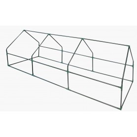 Foliengewächshaus Treibhaus Pflanzenhaus - für Blumen 270x92x92 Grindi - 11