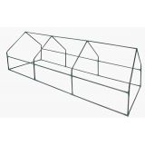 Foliengewächshaus Treibhaus Pflanzenhaus - für Blumen 270x92x92 Grindi - 11