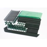 Foliengewächshaus Treibhaus Pflanzenhaus mit Regal - 143x143x195 - Grün Grindi - 13