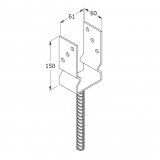 Stützenfuß Pfostenträger Pfostenanker Feuerverzinkt - PSZ GRUNDLINE - 2