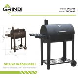Gartengrill Thomas mit Thermometer - 97,5x52x114 Fass Grindi - 11