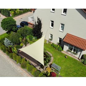 Sonnensegel Sonnenschutz Sonnendach UV-Schutz - dreieckig - beige Grindi - 14