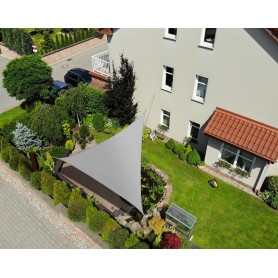 Sonnensegel Sonnenschutz Sonnendach UV-Schutz - dreieckig - grau Grindi - 14