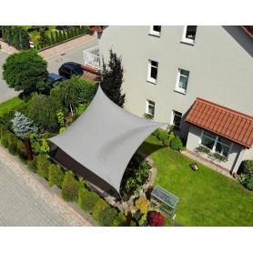 Sonnensegel Sonnenschutz Sonnendach UV-Schutz - rechteckig - grau Grindi - 12