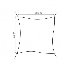Sonnensegel Sonnenschutz Sonnendach UV-Schutz - rechteckig - grau Grindi - 8
