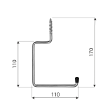 WANDHAKEN, GARAGEHALTER, GERÄTEHAKEN, GARAGEN HAKEN - HW Velano - 2