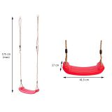 Kinderschaukel Brettschaukel Schaukelsitz rot - GHS Grindi - 3