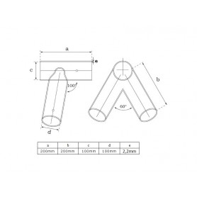 Schaukelverbinder Holzverbinder Schaukel -  Rundholz 100° Ø100 grün - GHL 1 Grindi - 2