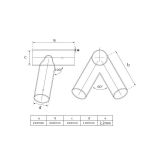 Schaukelverbinder Holzverbinder Schaukel -  Rundholz 100° Ø100 grün - GHL 1 Grindi - 2