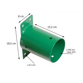 Schaukelverbinder Holzverbinder Schaukel -  Wandverbinder Ø100 grün - GHL 2 Grindi - 3