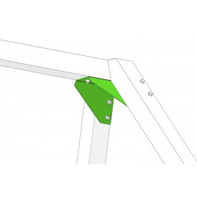 Schaukelverbinder Holzverbinder Schaukel - Kantholz rot - GHL 3 Grindi - 3