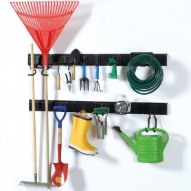 9-tlg. Satz Gerätehalter Set, Hakenset, Garagen haken, Werkzeughalter - Goliat SGK Velano - 4
