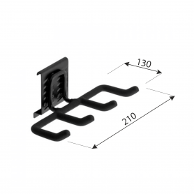 Gerätehalter für Set Goliat, Werkzeughalter, Garagen haken SGH3 - 130x210 Velano - 2