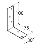 Balkenwinkel Holzverbinder Zink galvanisiert gelb - KB Großpack DMX - 2