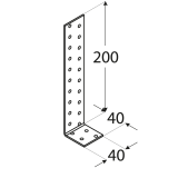 Flachstahlanker zum Einbetonieren Holzverbinder - KK1 Großpack DMX - 2