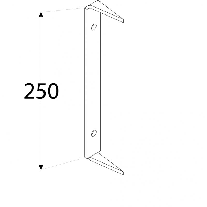 Balkenklammer Holzverbinder 250x5,0 mm - KLM Großpack DMX - 2