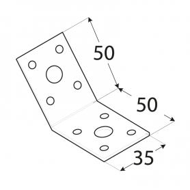 Winkelverbinder 135° abgewinkelt - KLR1 DMX - 2