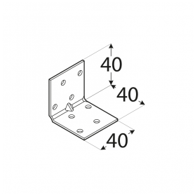 Winkelverbinder Holzverbinder Lochplattenwinkel mit Sicke - KMP Großpack DMX - 2